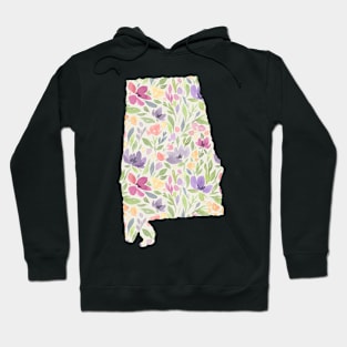 Alabama Silhouette Florals Hoodie